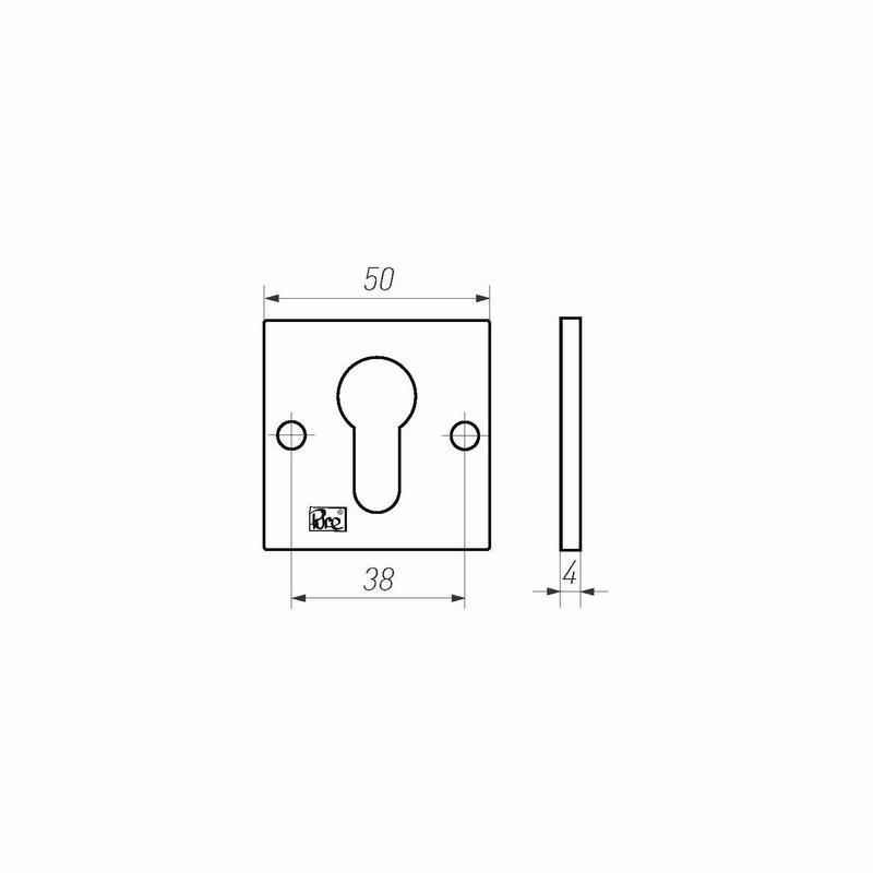 profielcilinderrozet ruw brons gepolijst-3