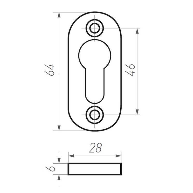 profielcilinderrozet ruw brons gepolijst-3
