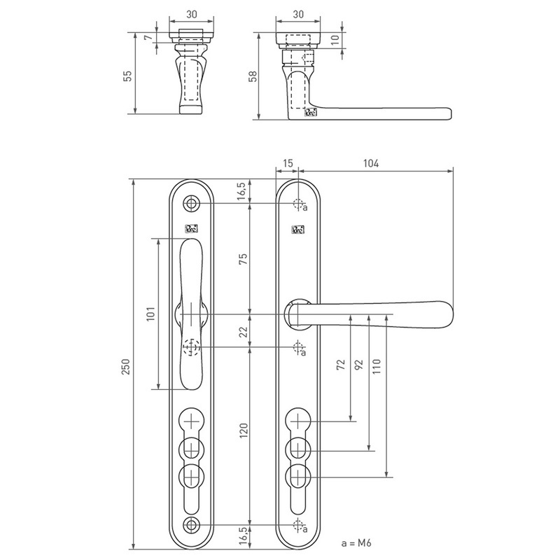 veiligheidsgarnituur mat wit brons-3