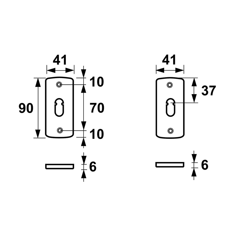 sleutelgatrozet aluminium f1 axa-4
