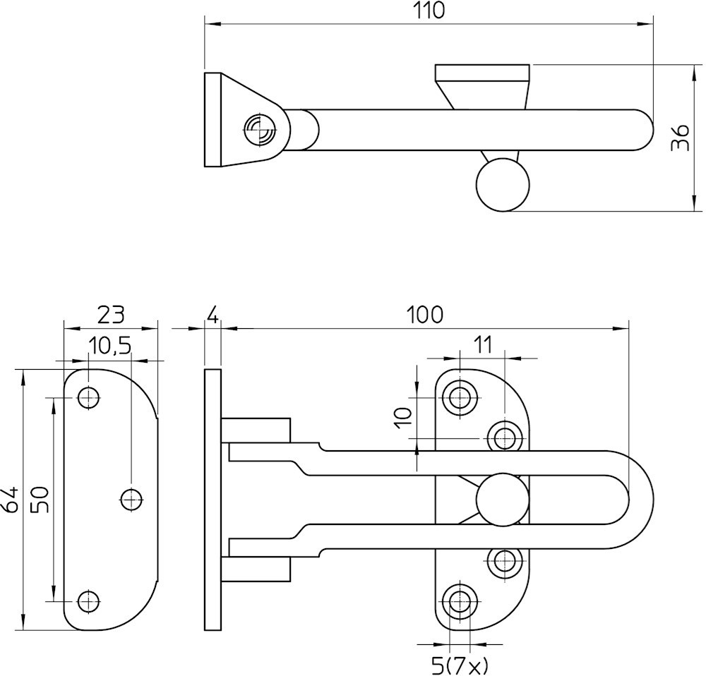 kierstandhouder verchroomd nemef-3