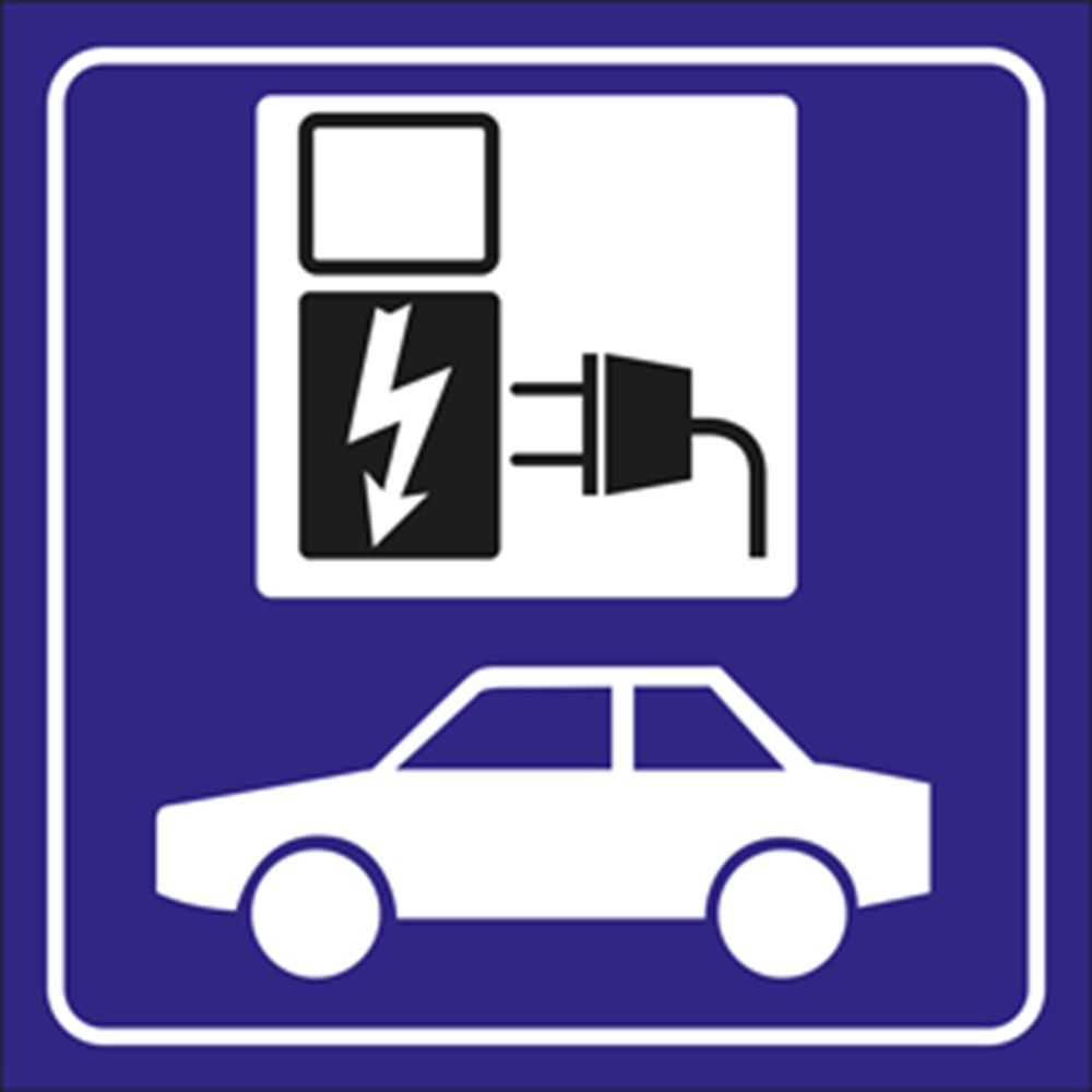 bord polypropyleen blauw/wit