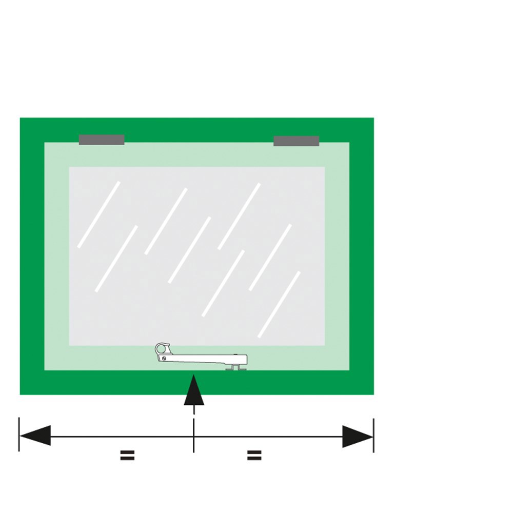 combi-raamuitzetter rvs/zwart axa-4
