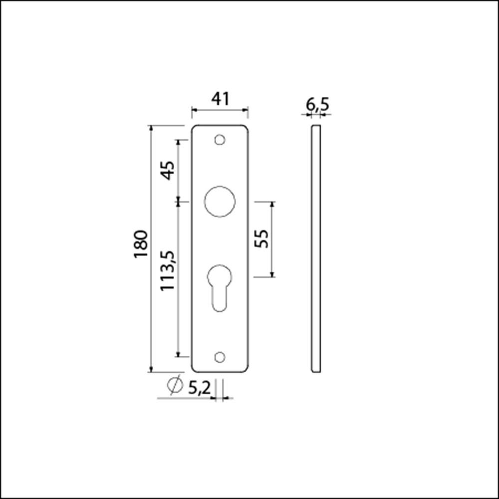 kortschild aluminium f1 ami-3