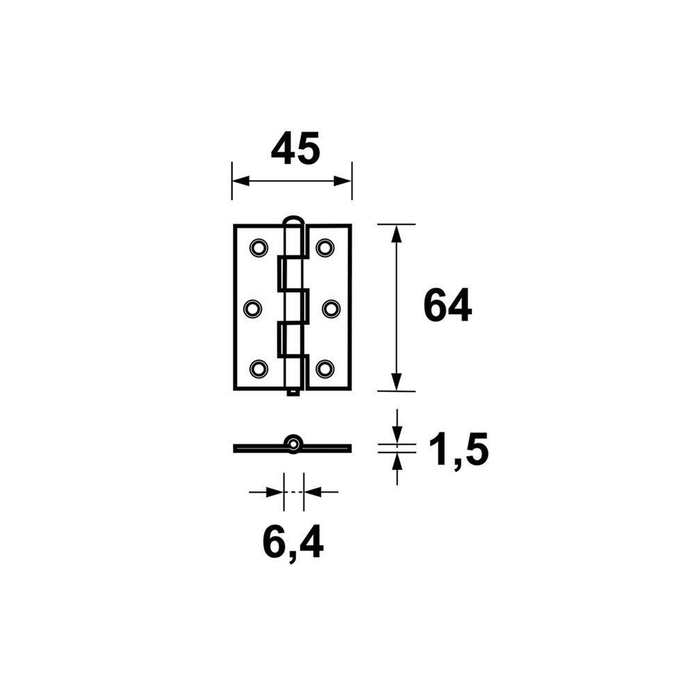 scharnier verzinkt axa-3