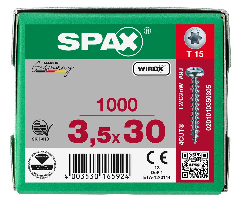 spaanplaatschroef wirox spax-7