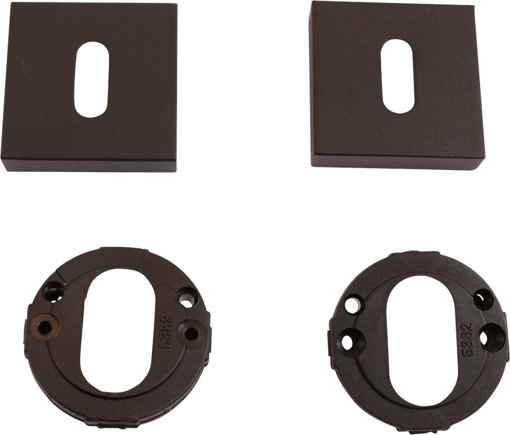 sleutelgatrozet rvs a2 mat zwart oxloc