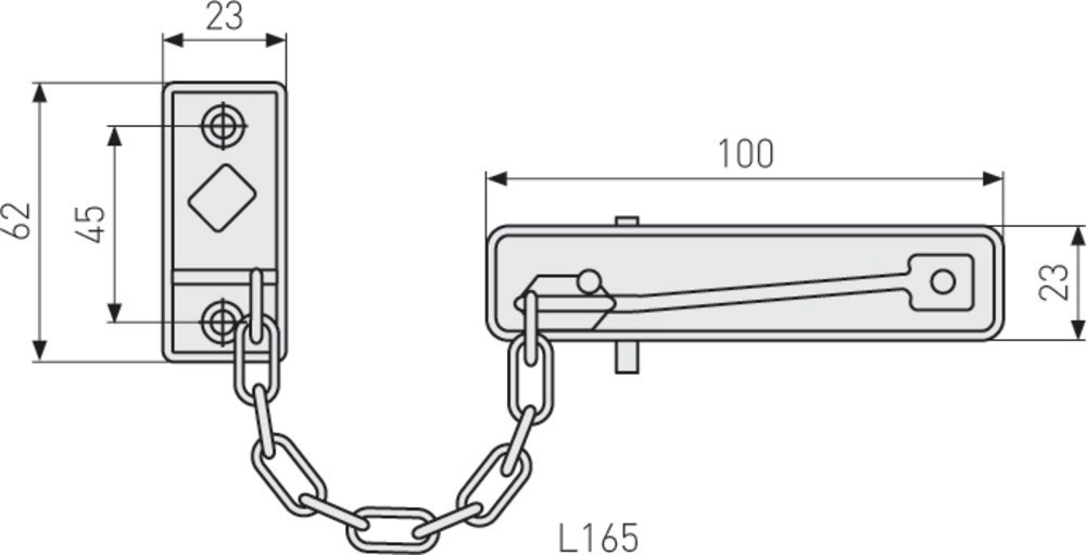 deurketting vernikkeld abus-7