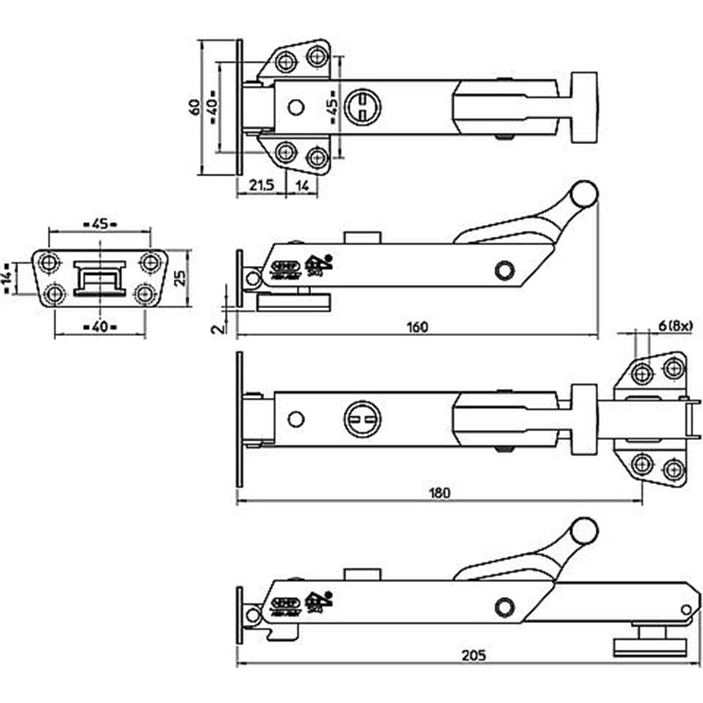 combi-raamuitzetter rvs/zwart nemef-3