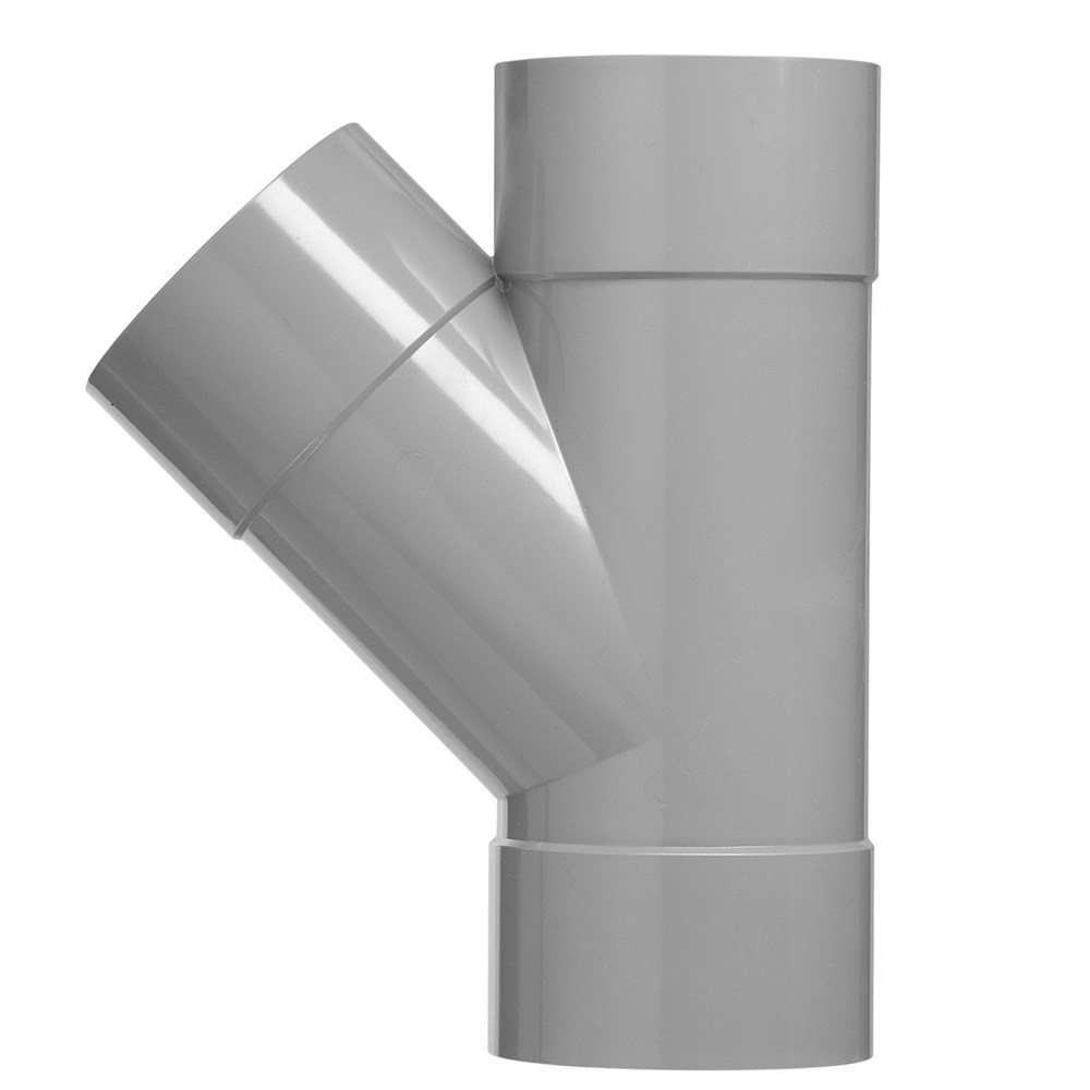 T-stuk pvc grijs rwa