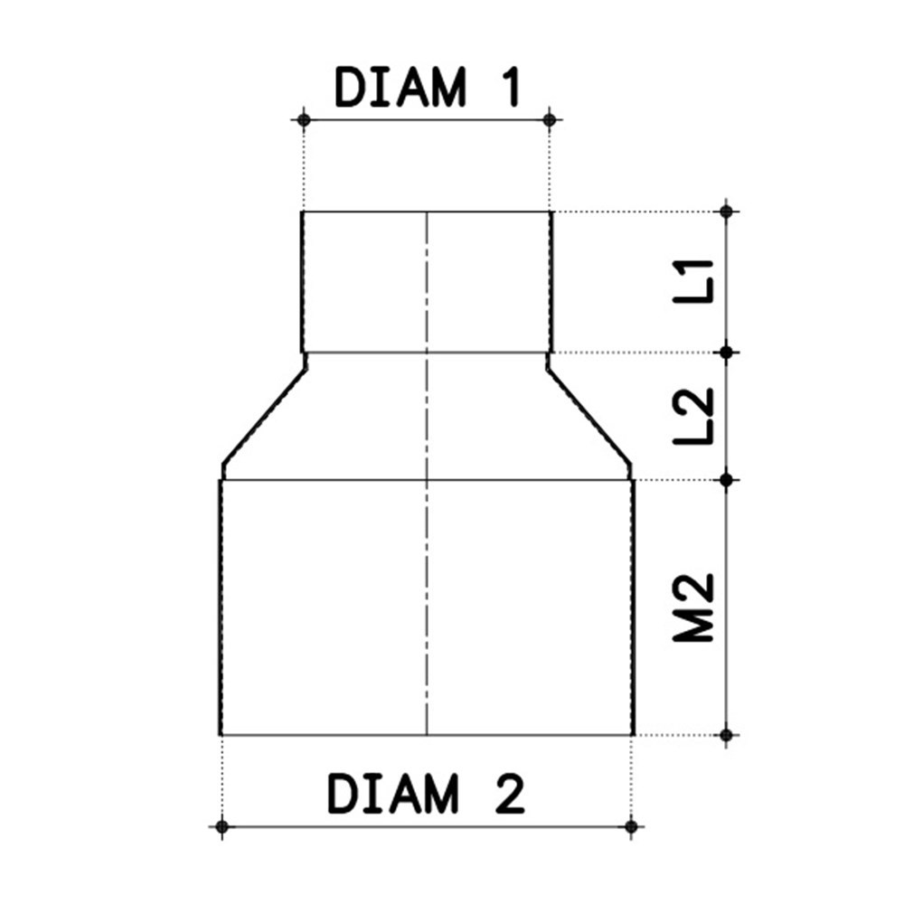 verloopring pvc grijs hwa/rwa-4