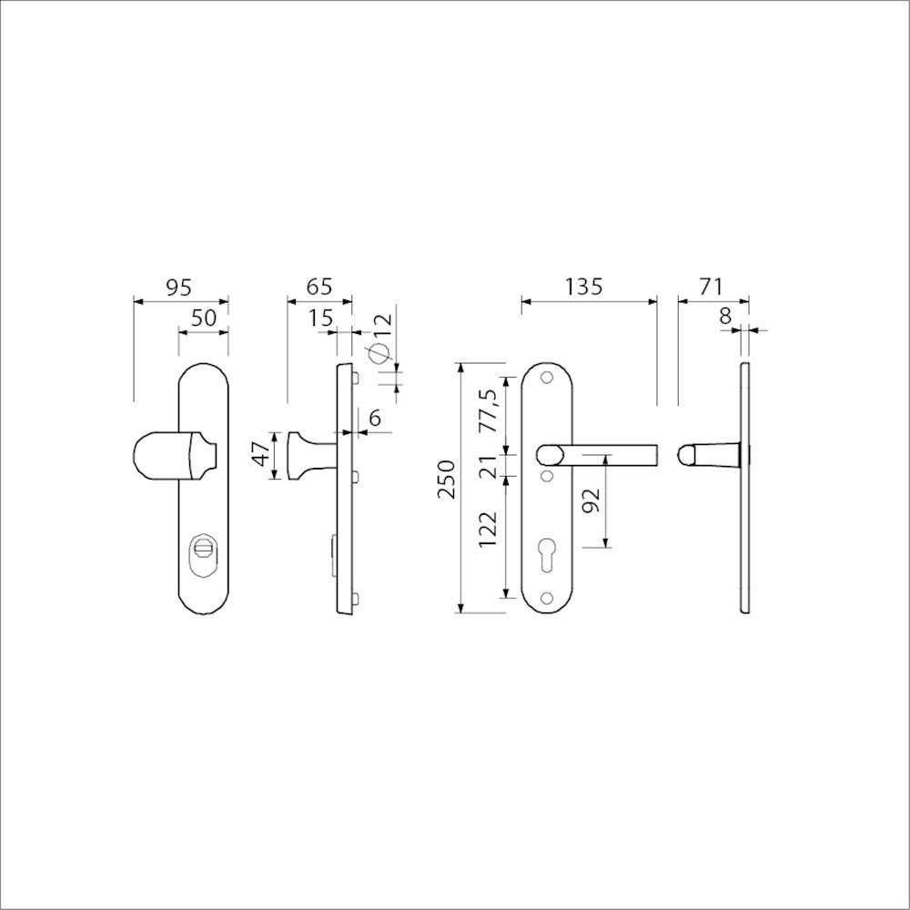 voordeurgarnituur f1 ami-3