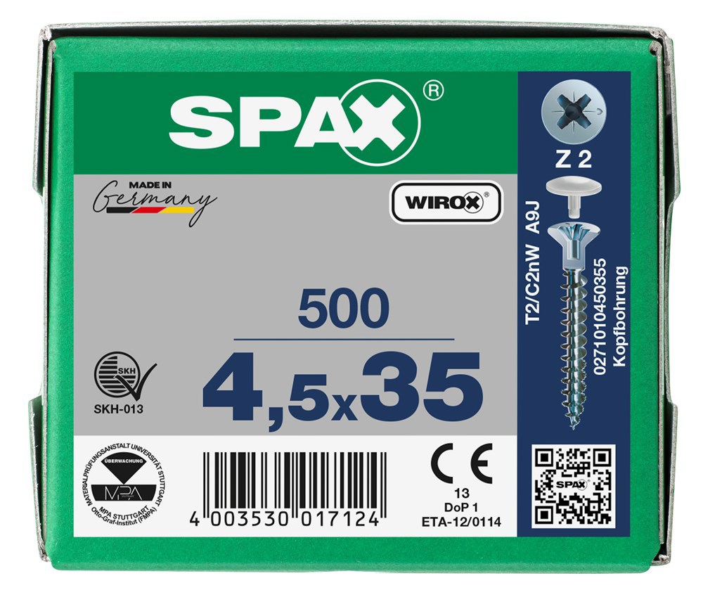 spaanplaatschroef wirox spax-7