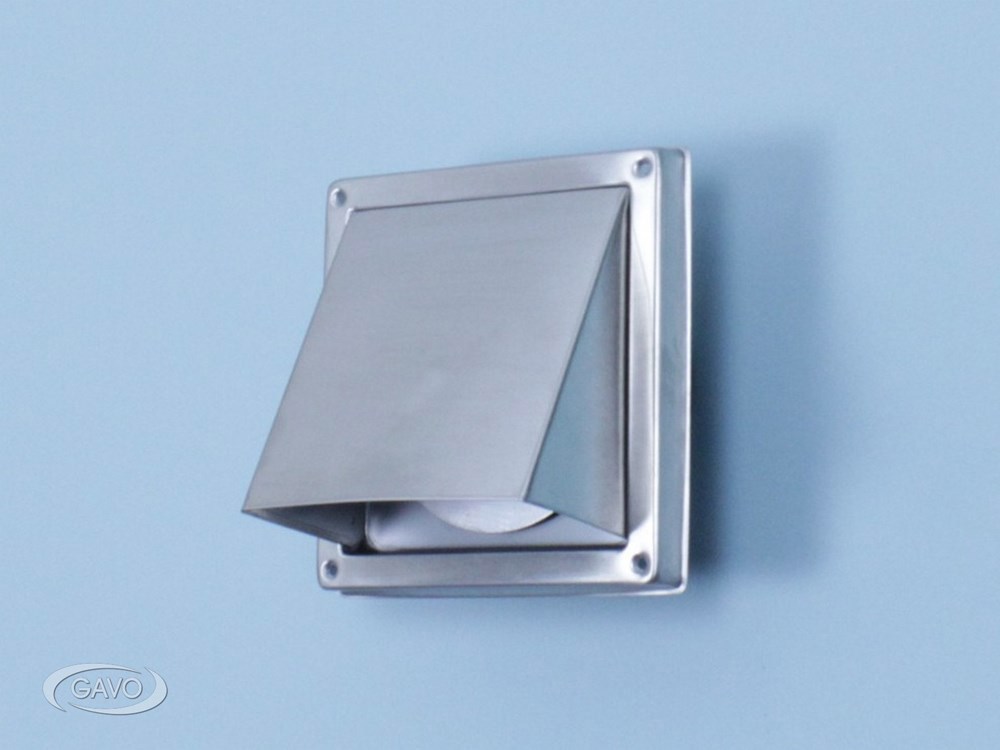overdrukrooster met kap rvs gavo