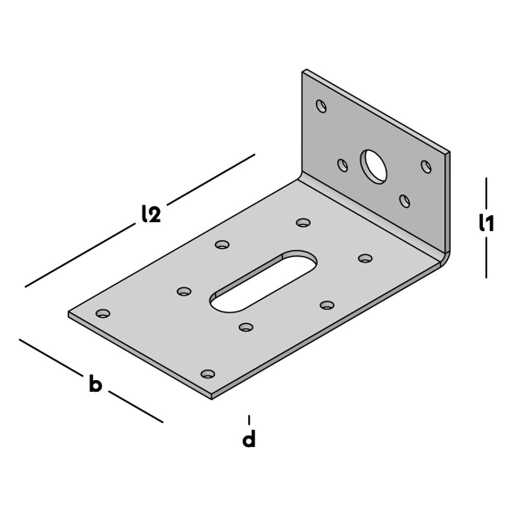 hoekanker zonder ril rvs a2-3