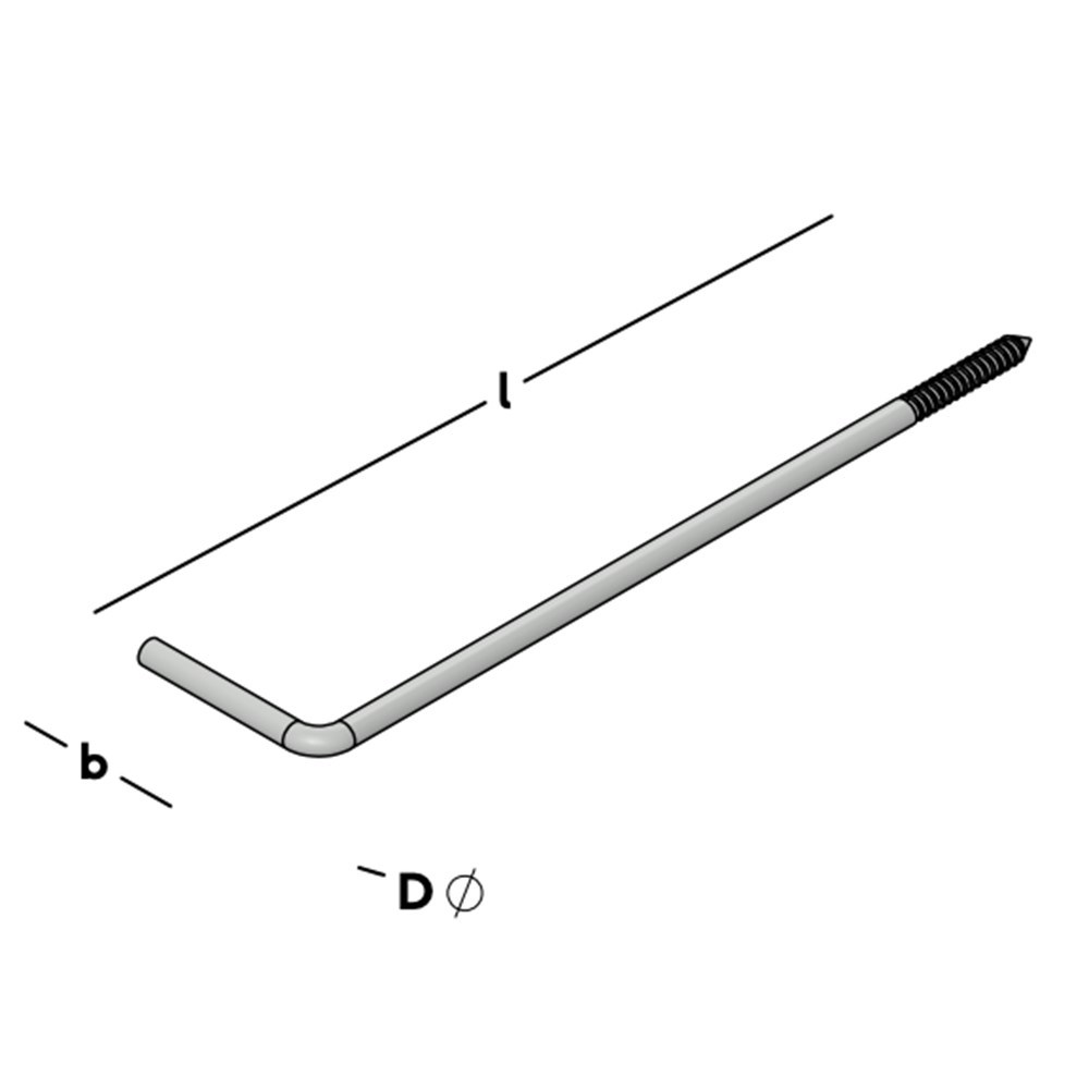 kozijnanker met houtdraad thvz(vd)-4