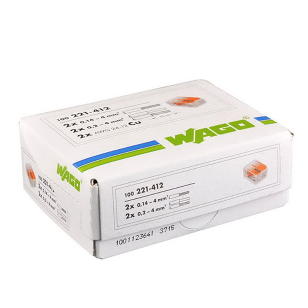 lasklem 2-voudig transparant/oranje wago-3