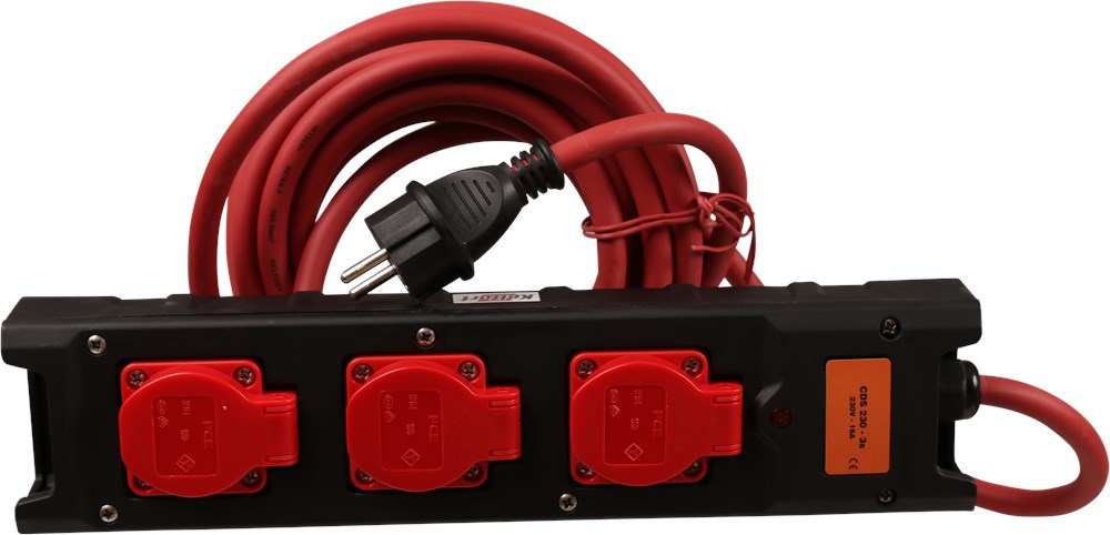 verdeelblok nylon 3-voudig met kabel-3