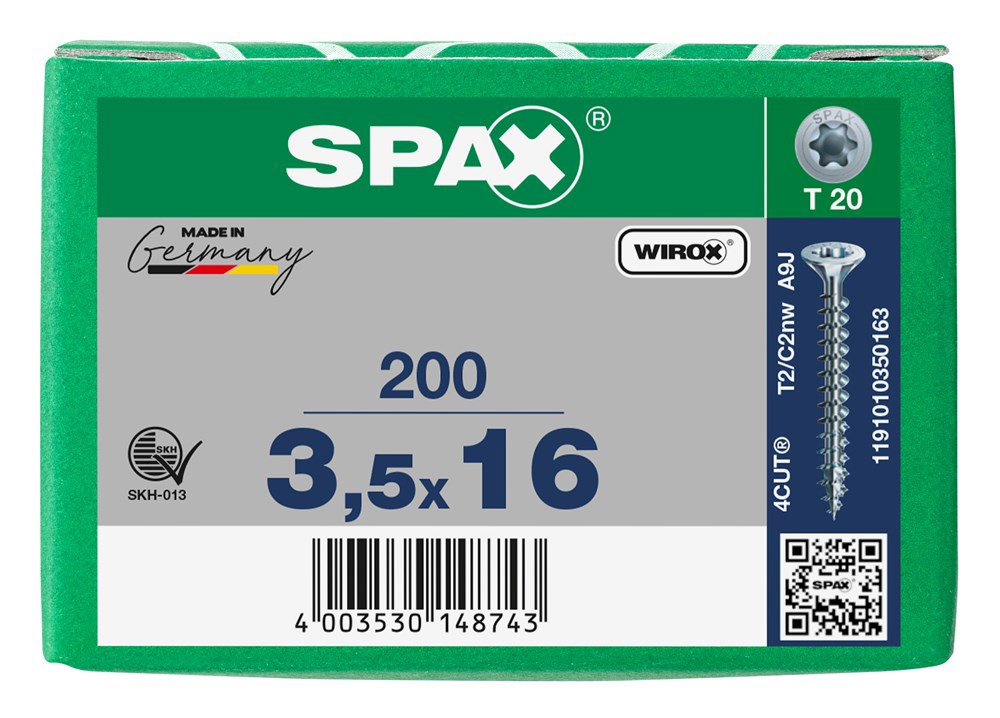 spaanplaatschroef wirox spax-7