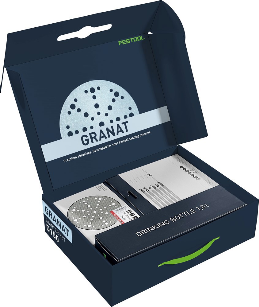 schuurmiddelen startset granat festool