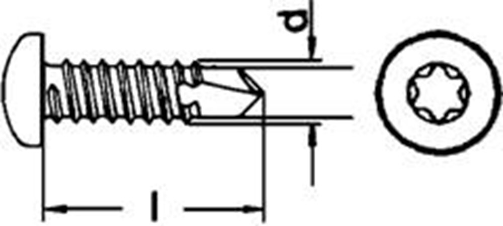 plaatschroef zelfborend rvs a2-3