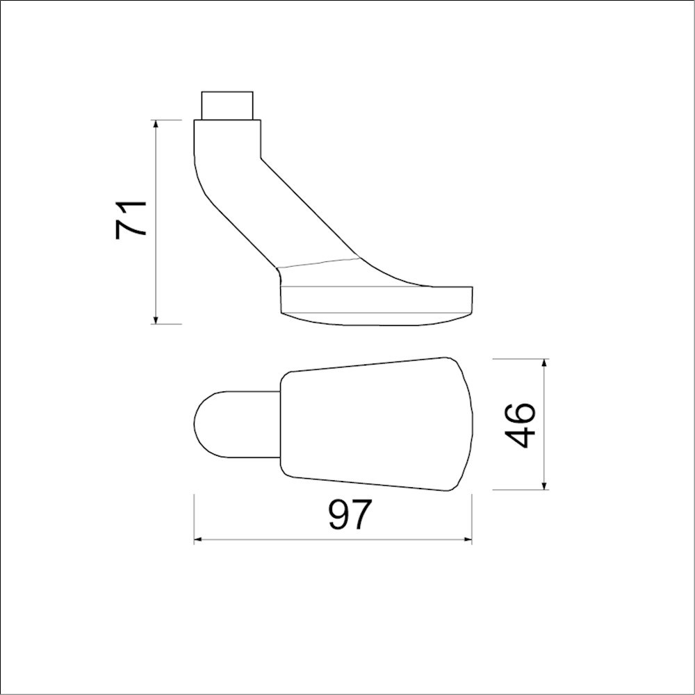 knopkruk gatdeel aluminium f1 ami-3