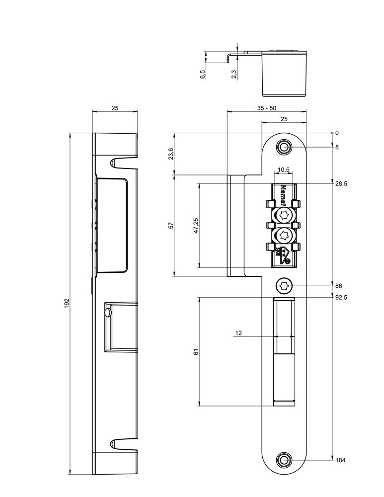 sluitkomgarnituur verstelbaar nemef-3