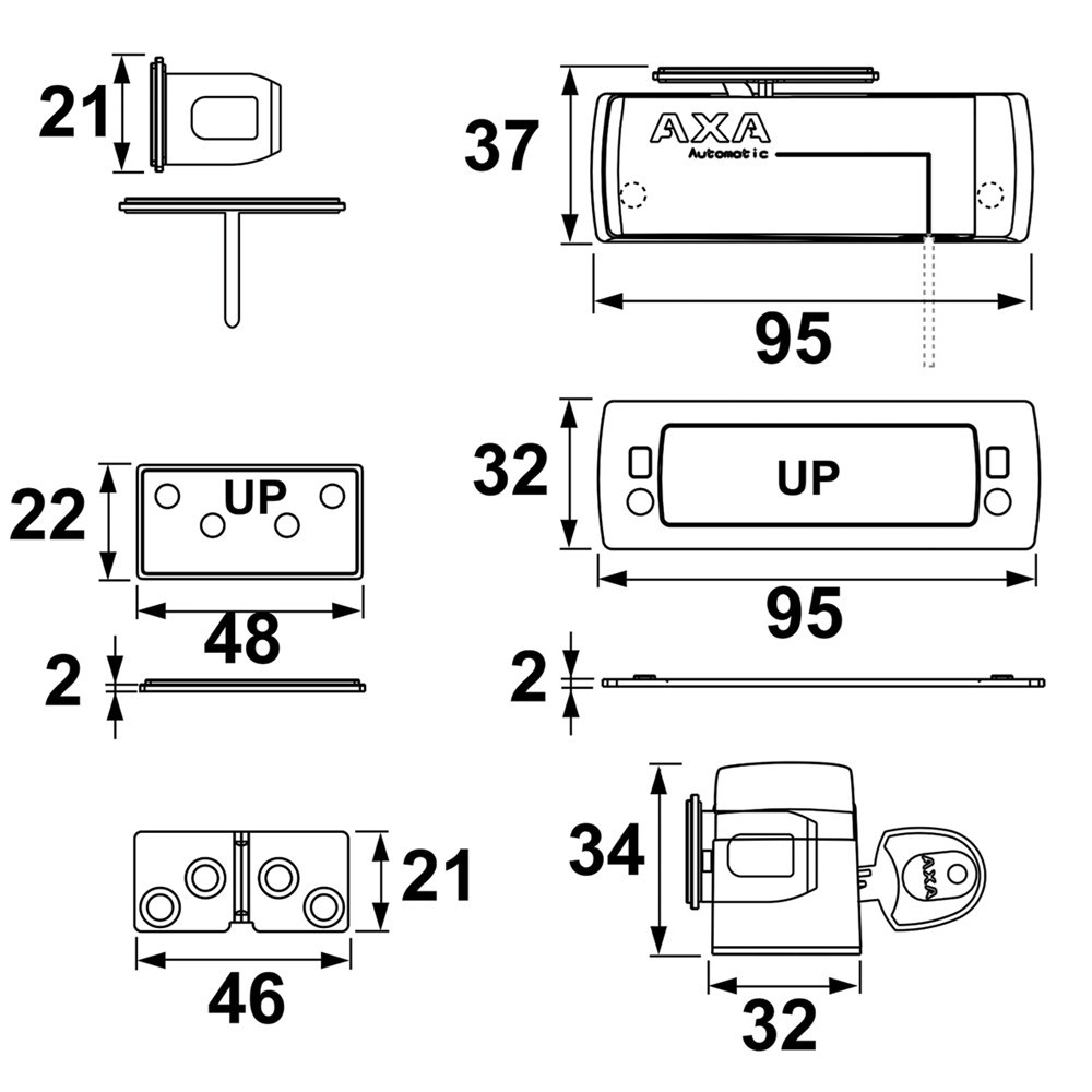 oplegslot cilinder axa-5
