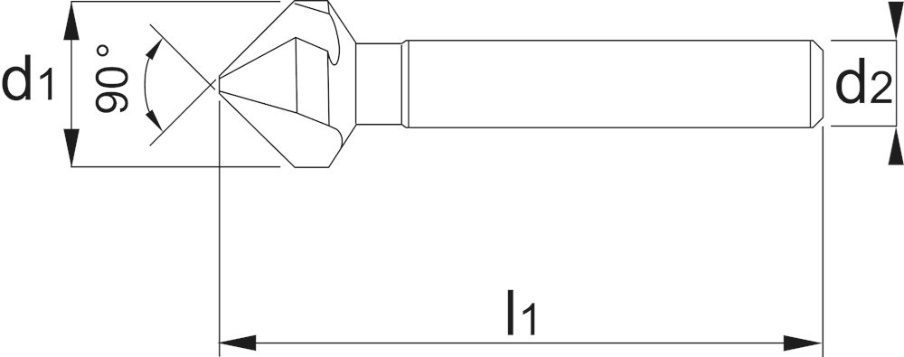 verzinkboor hss-e cilindrisch phantom-3