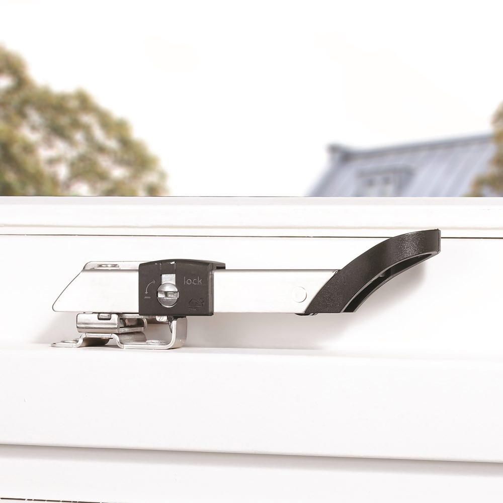 combi-raamuitzetter rvs/zwart axa-5