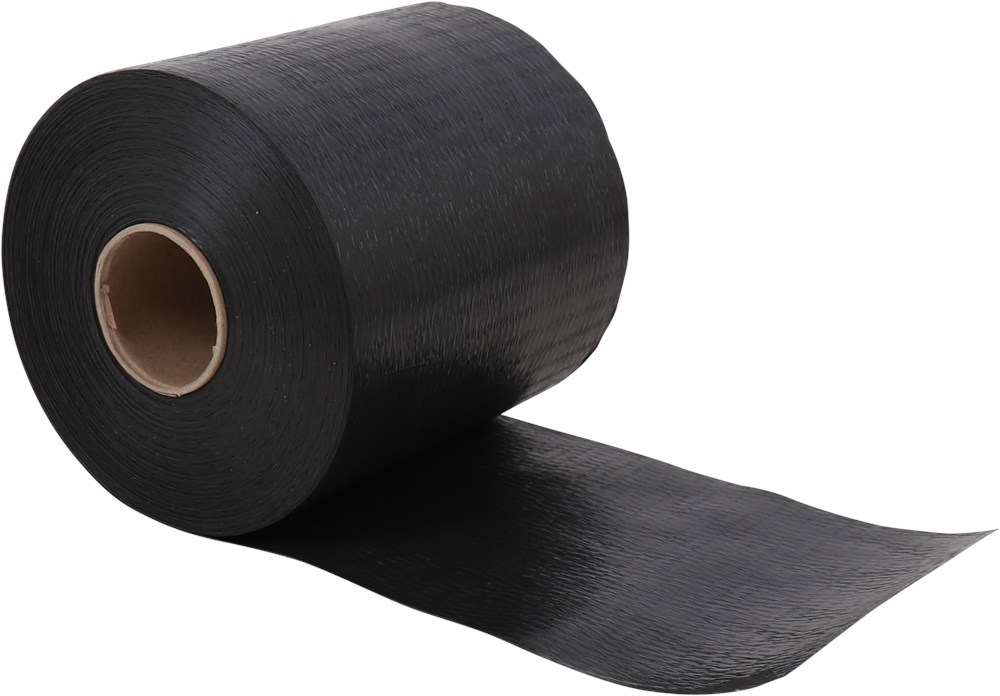 Dpc Folie Gewafeld Zwart Kelfort -  200MM 50M 300µm
