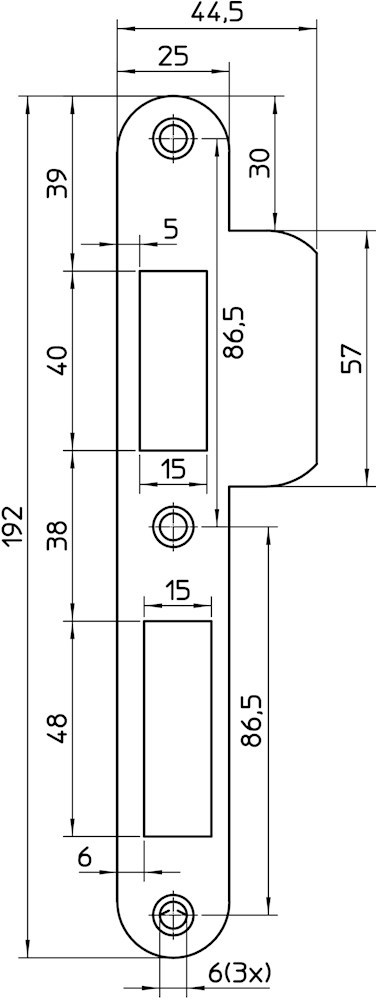 sluitplaat rvs nemef-3