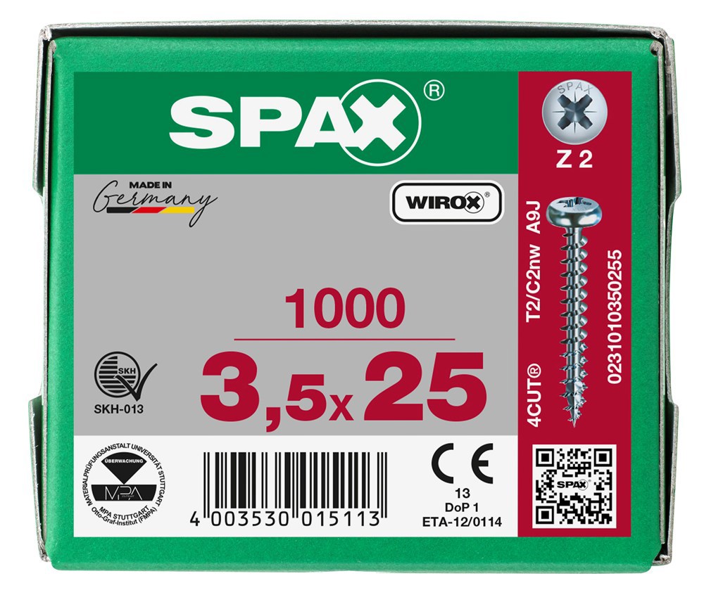 spaanplaatschroef wirox spax-7