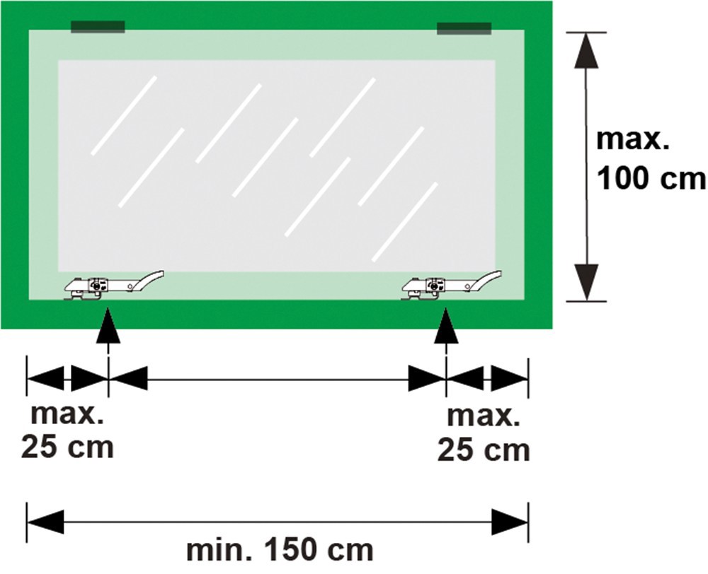 combi-raamuitzetter rvs/zwart axa-5
