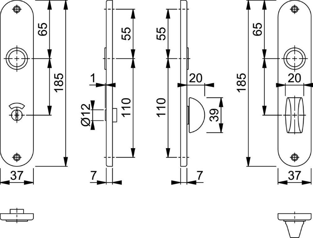 kortschild aluminium f1 hoppe-3