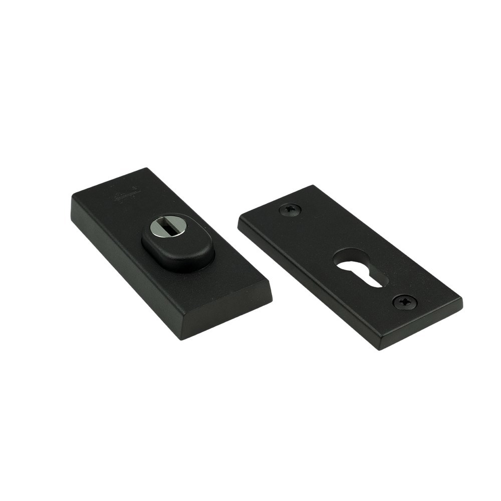 veiligheidsrozet alu mat zwart oxloc