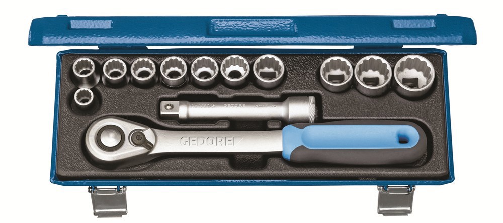 dopsleutelset zeskant gedore