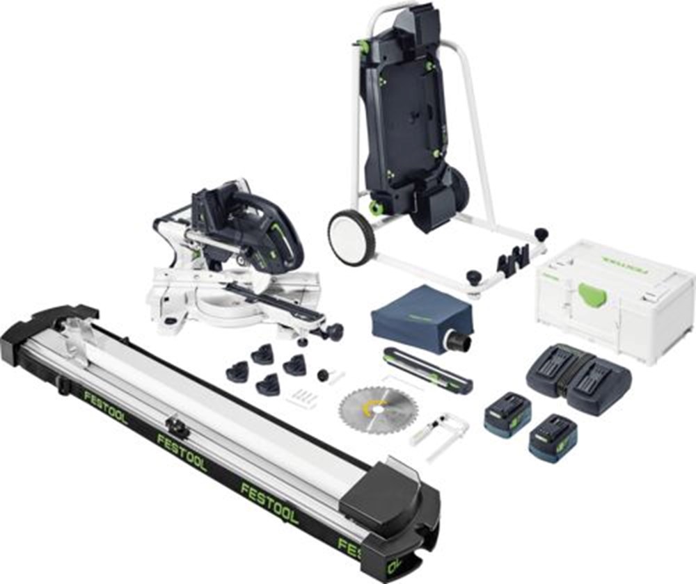accu radiaal afkortzaagmachine festool
