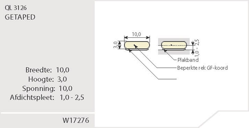 tochtstrip zelfklevend q-lon-3