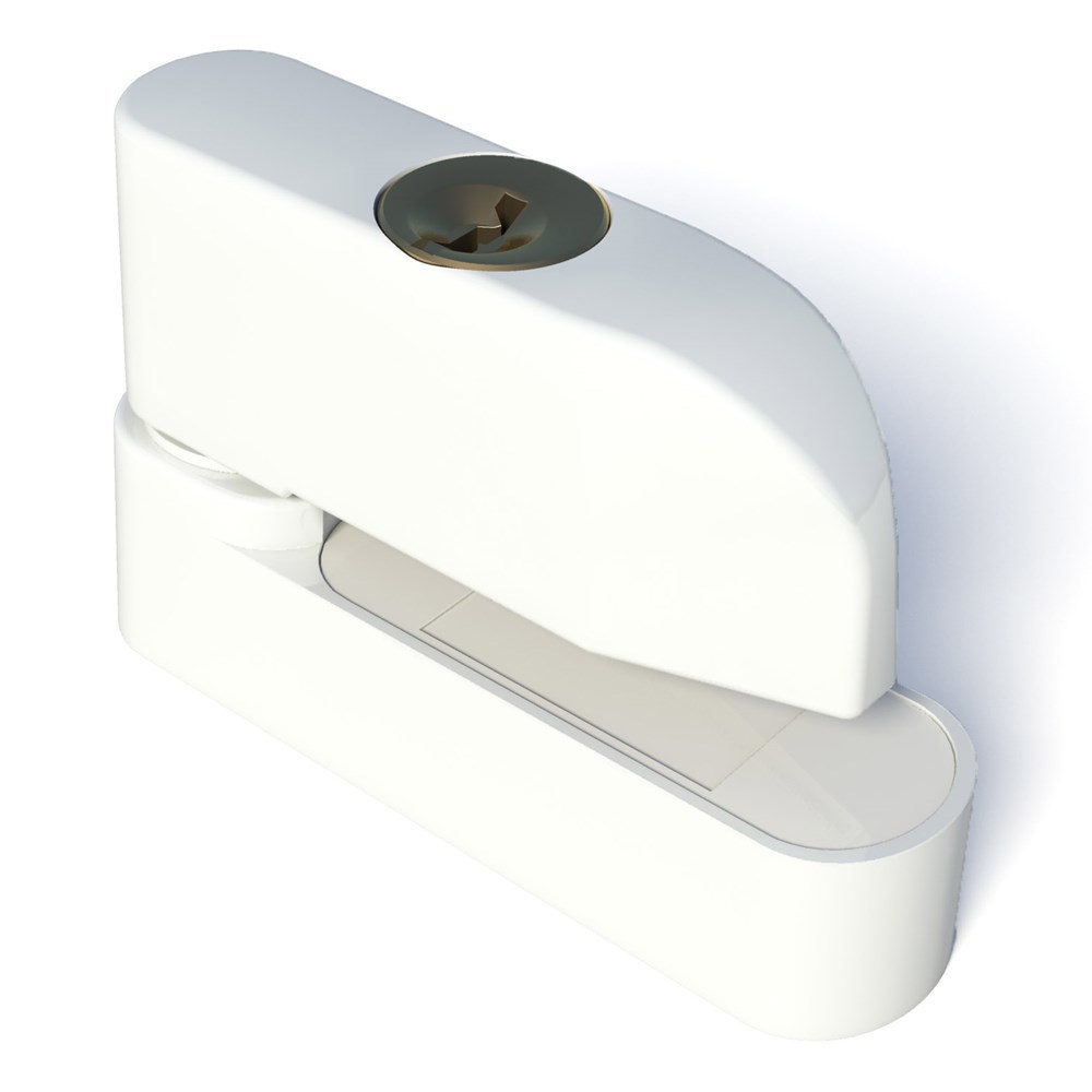 raamgrendel afsluitbaar wit secumax