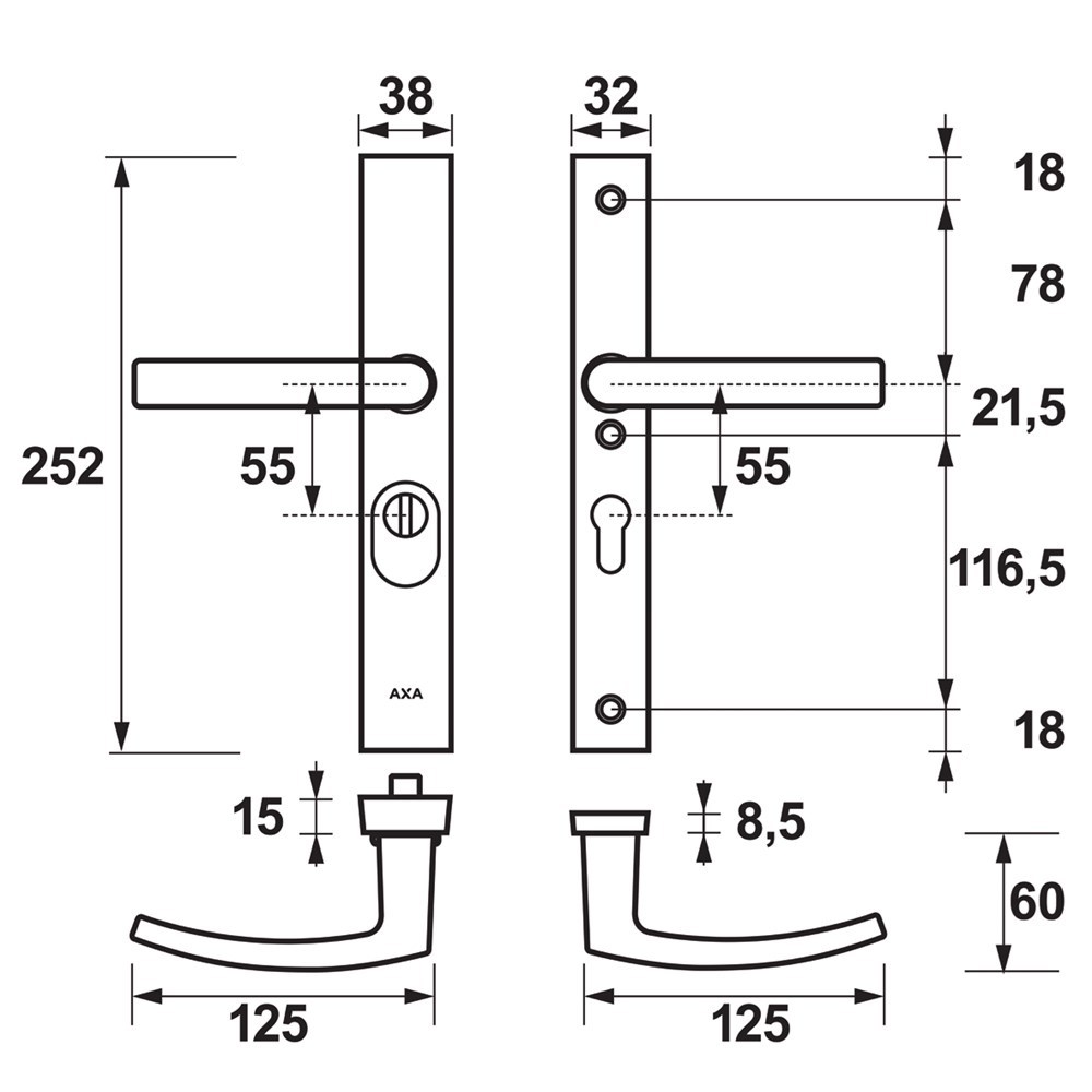 veiligheidssmalgarnituur f1 axa-5
