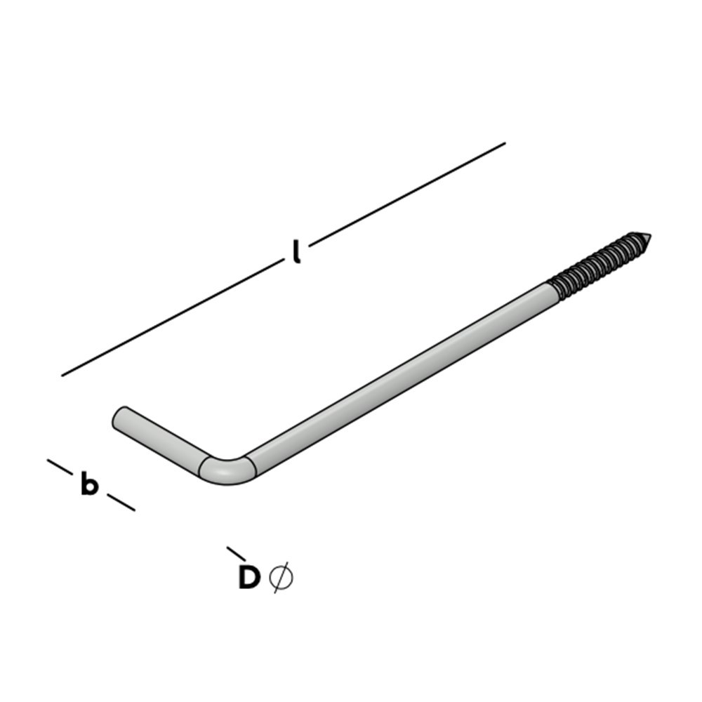 kozijnanker met houtdraad thvz(vd)-3