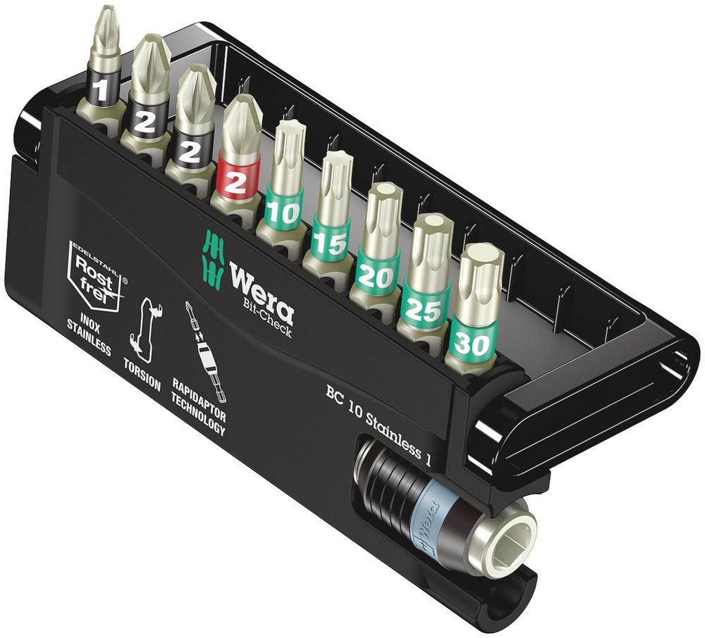 schroefbitset rvs wera