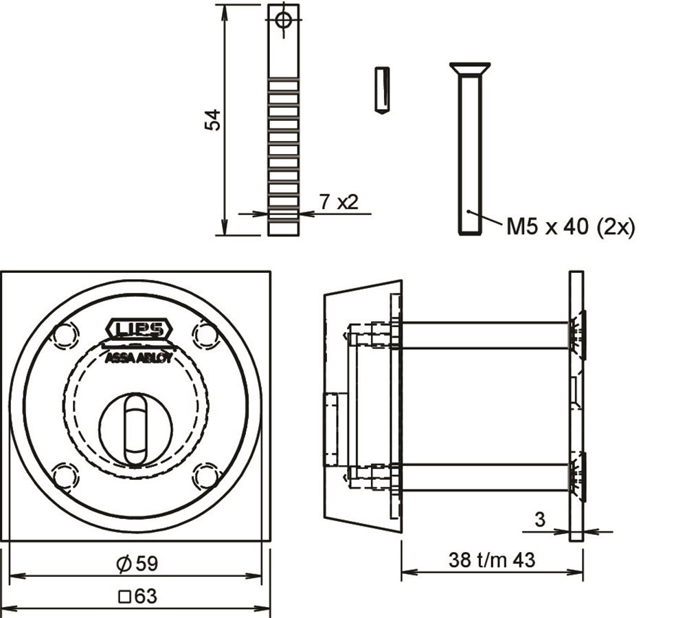 veiligheidsrozet rvs lips-3