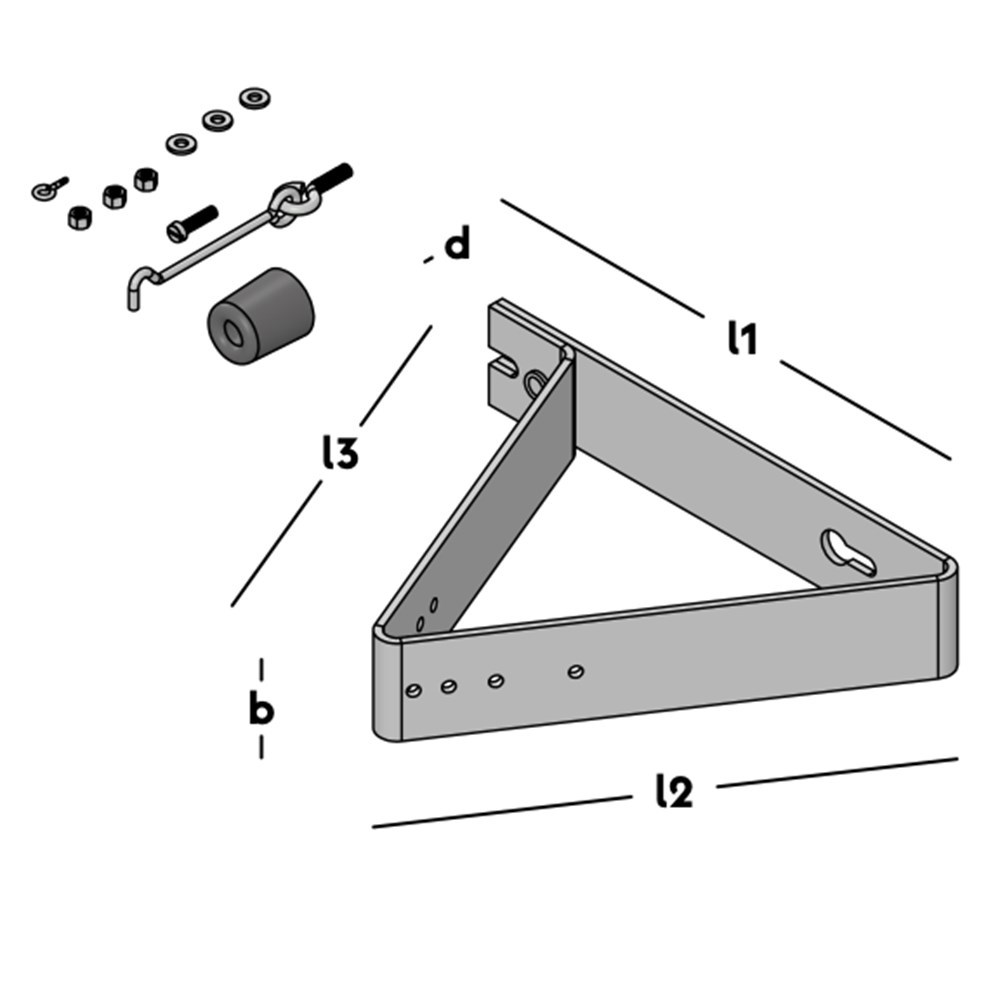 deuropvangbeugel schuin zm-3