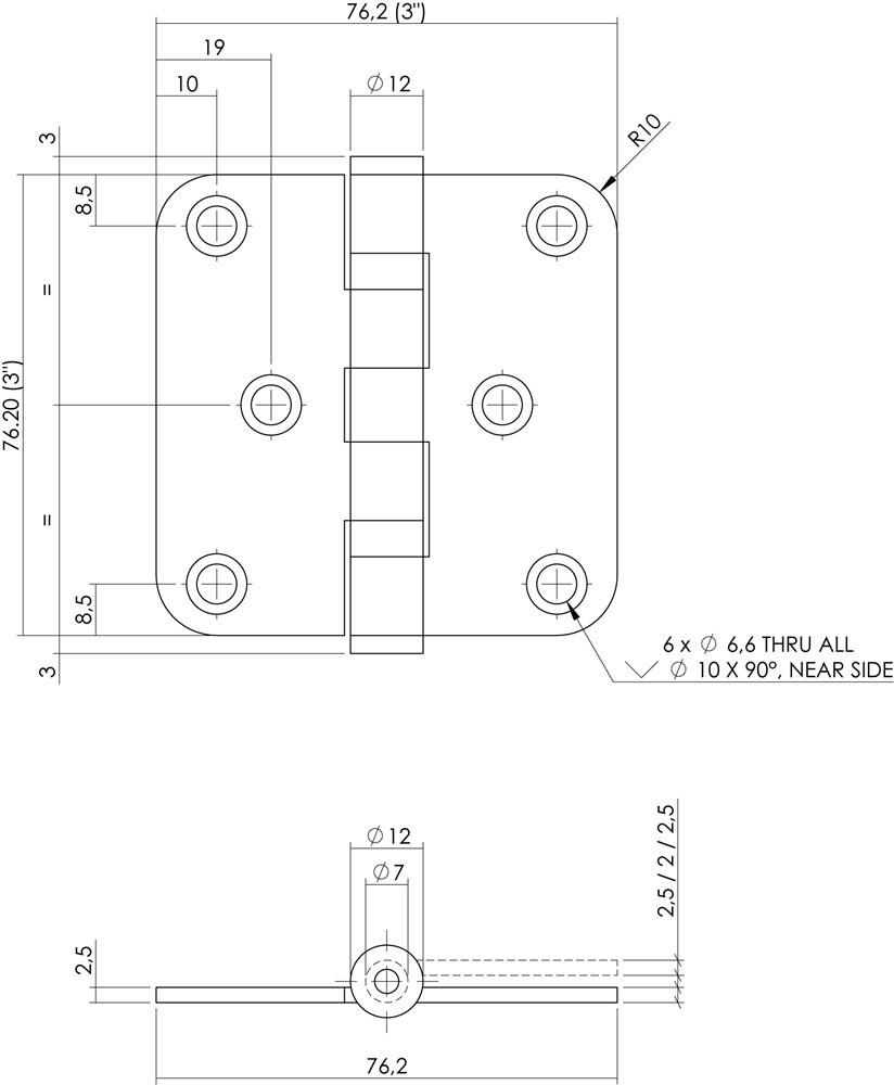 kogellagerscharnier zwart intersteel-3