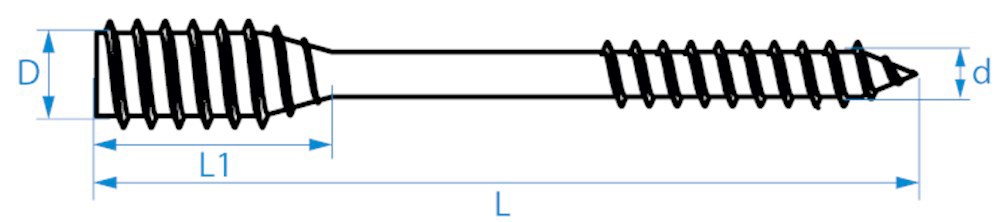 afstandschroef verzinkt QZ-4