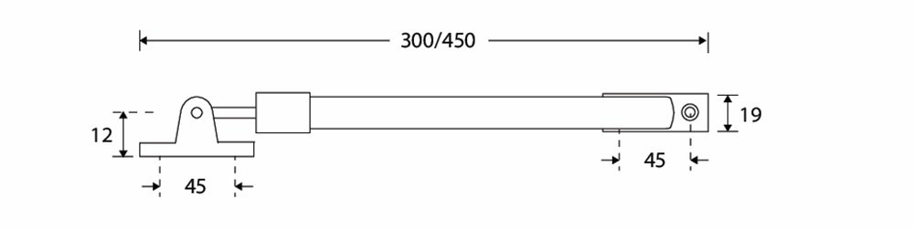 telescoop uitzetter messing ongelakt-3