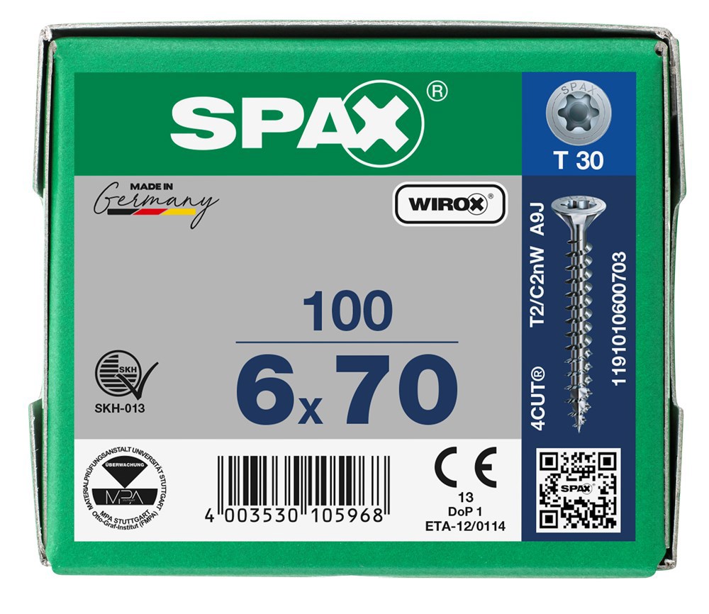 spaanplaatschroef wirox spax-7