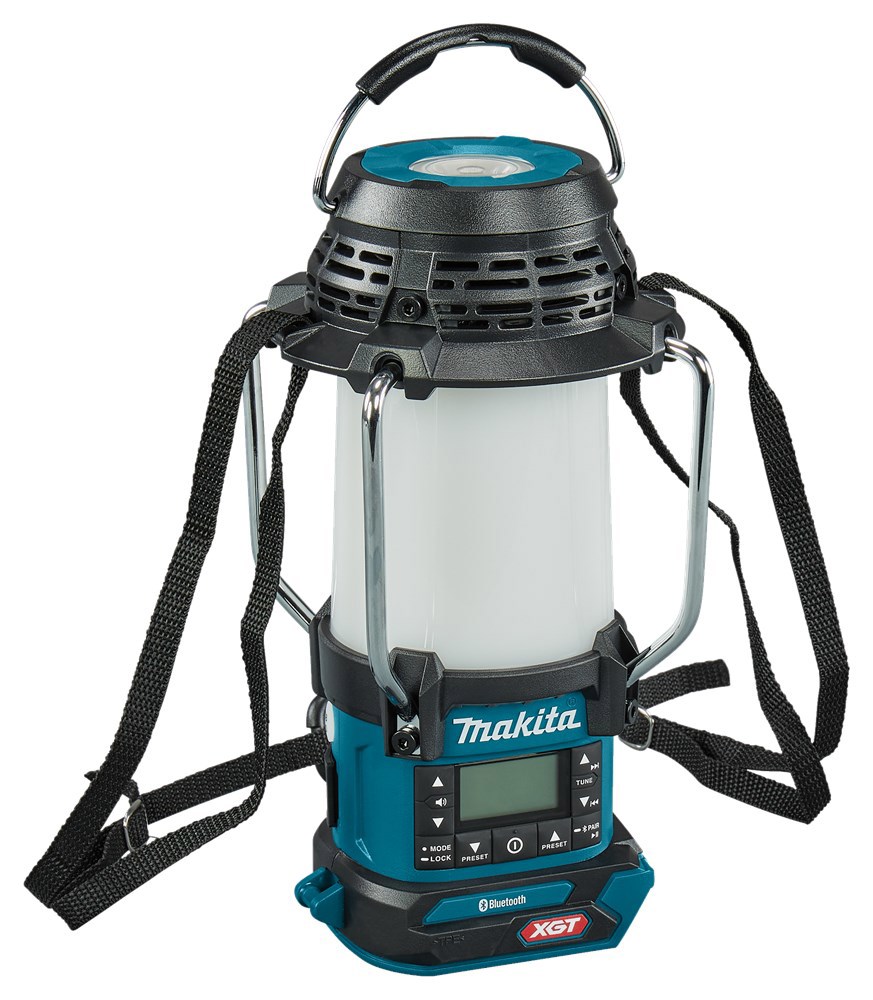 accu camping lamp met radio makita